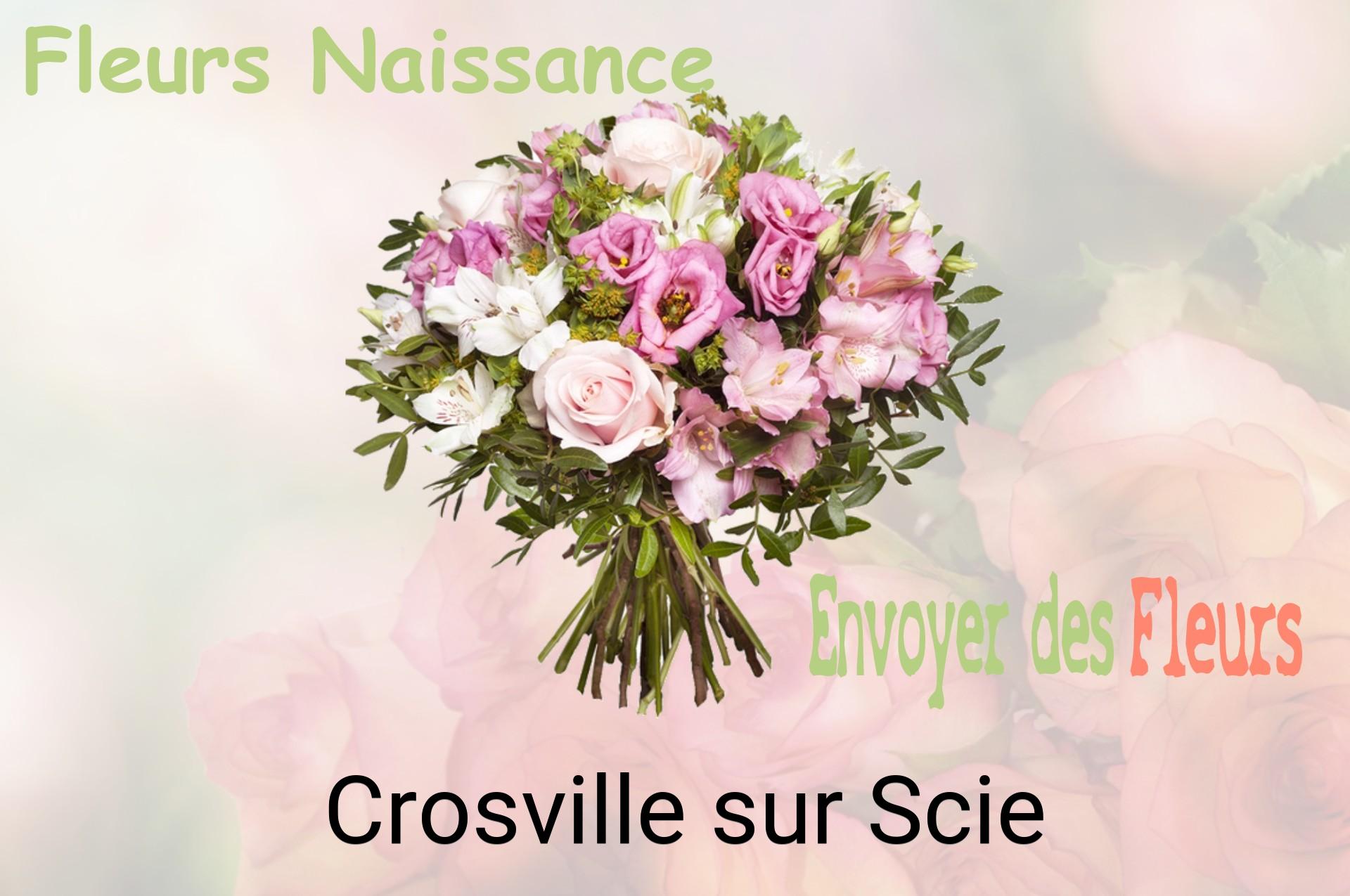 Bouquet de fleurs de naissance livré à Crosville-sur-Scie