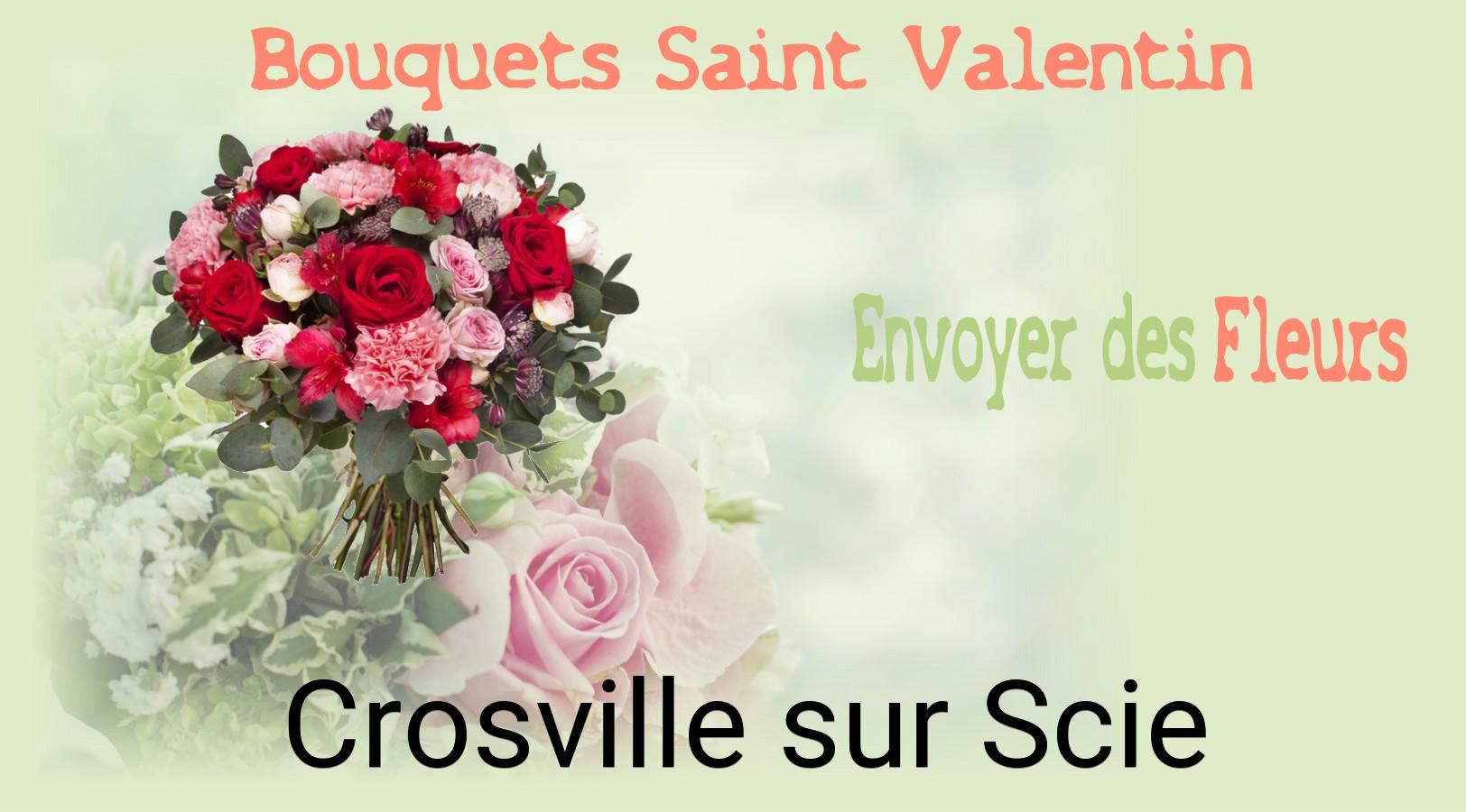 Roses de Saint-Valentin livrées à Crosville-sur-Scie